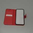 TUCCH Wallet Case for iPhone 14 6.1-inch, [RFID Blocking] [4 Card Slots] TPU Interior Protective Case, Magnetic Folio Shockproof PU Leather Stand Flip Cover Compatible with iPhone 14 6.1 5G, Red