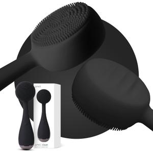 PMD Clean - Smart Facial Cleansing Device with Silicone Brush & Anti-Aging Massager (Black)