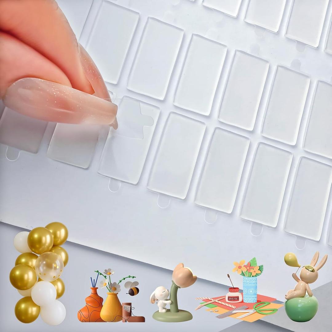 Versatile Double-Sided Adhesive dots, Ideal for Making Posters, car Toys, DIY Crafts, Decorations, Party Balloons, and More. (300, 0.39 * 0.78IN)