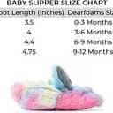 Dearfoams Easter Basket Stuffers Gifts for Kids Family Matching Fuzzy Bunny Slippers (3-6)