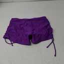 Halcurt Women's High Waisted Swim Board Shorts Tummy Control Side Tie Adjustable Tankini Swimsuit Bottoms Solid Purple XL