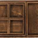 Kichvoe 1set Wooden Serving Capacity Snack and Tea Tray for Fruits Desserts and More Sturdy Natural Design for Home Gatherings Parties and Restaurants