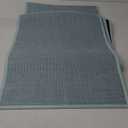 YIHOUSE Light Grey Bathroom Rug Sets 2 Piece, Absorbent Bath Mat for Bathroom Non Slip Washable, Bathroom Mat Quick Dry, Thin Bath Rug Set for Toilet and Floor (17"x24"+17"x47")