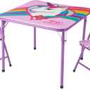 Idea Nuova Jojo Nickelodeon Siwa 3Piece Table Set with 2 Folding Chairs & 1 Table, Ages 3+