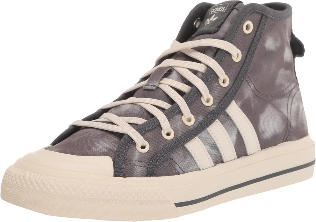 adidas Originals Unisex-Child Nizza Hi Rf Skate Shoe (6 Big Kid, Off White/White/Chalk White)