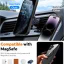 PinLiSheng Magnetic for iPhone 17 Case with 1 Screen Protector [Mil-Grade Drop Protection] [Compatible with ] Shockproof Slim Transparent Protective Phone Case, Clear Black