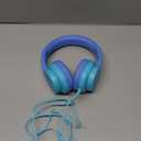 Kids Headphones, Wired Headphones for Kids with Microphone, 85/94dB Volume Limiter Headphone for Girls Boys, Foldable Headphone for Online Study, Gradient Blue