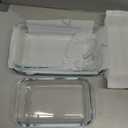 3 Pack High Borosilicate Glass Baking Dishes for Oven,(2.3QT,1.6qt,1.0QT),Rectangular Bakeware Sets,Deep Glass Casserole Dishes with Handle for Microwave,Oven,Baking,Meal Preparation