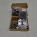 10 Sets 90 Degree Structural Pipe Connector Clamps for 3/4" EMT, Also Fits 1/2" EMT with Adapter Shims, 3/32" Thick