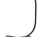 Elevon Hammock Chair Swing Stand, Hanging C-Stand with Buckle and Spring Hook, Heavy Duty Steel Hanging Hammock Max Load 350lbs, Hammock Stand Only, Outdoor Indoor Bedroom Patio Garden Balcony - Black