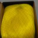 Bob Wig With Bangs Yellow 12 Inch Short Synthetic Fiber Bob Wigs for Women Short Bob Wigs and Halloween Cosplay Wig for Daily Life Colorful Wigs With One Cap (Yellow)