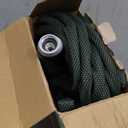 Non-Expandable Garden Hose 50 FT, Lightweight Hose with 10 Function Spray Nozzle, Kink-Free Flexible Water Hose, Durable, Leak-Proof, 360 Swivel Connectors, Portable Storage Strap (Green)