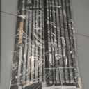 No Pawblems 55" Extra Tall Pet Gate for Cat, 29-43" Auto Close Cat Gate for Doorways/Stairs/Hallways, NO Drilling Pressure Mounted Tall Dog Gate Indoor, 1.37" Pet-Safe Gap, Black