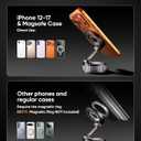 Vacuum Magsafe Car Phone Holder [120+ LB Strongest Suction & 3000gf Strongest Magnetic] 360 Adjustable Magnetic Car Phone Mount, Phone Holders for Your Car for iPhone 17 Pro Max 16 15 14 13 12 Plus