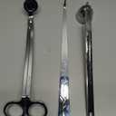 RONXS 3 in 1 Candle Wick Trimmer Set Candle Accessory Wick Cutter, Candle Snuffer Extinguisher, Candle Wick Dipper with Gift Package for Candle Lovers (Silver)