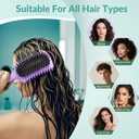 Curl Defining Brush, Curly Hair Brush Products for Effortlessly Detangling Shaping and Styling Women's Men's Curls on All Wet or Dry Hair Types, Reduces Frizz (Purple 1PC)