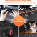 Dog Car Seat Cover for Back Seat,  Hammock Backseat Protector Waterproof Scratchproof for Dogs Durable Against Dirt & Pet Fur Nonslip Washable Pet Car Seat Cover, Automotive Fit Type Universal Fit