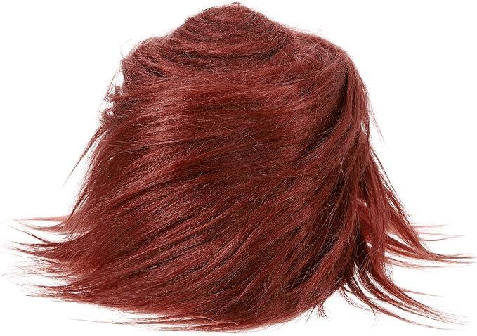 Ieemk Clip-in Bangs 100% Real Human Hair - Wispy Fringe Bangs, Natural Hair Pieces for Daily Wear (Red Brown)