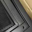 Fireplace Screen with Sliding Doors, 37.8" L x 30.7" W Hand-Forged Iron Fire Place Screens Stand Alone Heavy Duty, Decorative Fireplace Door Gate Cover Guard for Living Room Children and Pet Proofing