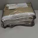 Extra Wide 70 Inch Natural Linen Double Layer Curtains 96 Inches Long for Sliding Glass Door 2 Panels Set, Memory Trained Pinch Pleated Blackout Noise Reducing Modern Windows Curtain Dark Brown