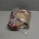 AISENO 48 Inch Christmas Tree Skirt Linen Burlap Buffalo Plaid Edge Decoration for Merry Christmas Party Red and Black Buffalo Christmas Tree Skirt Decorations