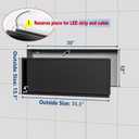 RGB LED Light Shower Niche, Matte Black 30X12 in Stainless Steel Wall Niche with Remote Control, Waterproof No Tile Needed Wall Niche for Bathroom Storage Built-in Installation