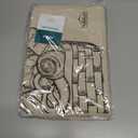 Nubliss 2-Pack Large, Reusable Organic Linen Bread Bags for Homemade Bread - BPA-Free Inner Plastic Lining - Durable Breads Storage - Sourdough Loaf Bags - Perfect for Sour dough Loaves & Baguettes (Off White)