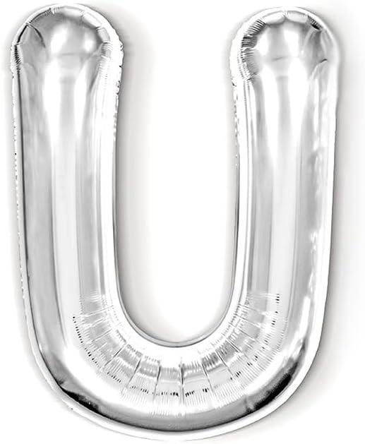 8 x Letter Balloons 40 Inch Large Alphabet A-Z Custom Name Phrase Silver Aluminum Foil Mylar Balloon Letters Reusable Balloon Banner for Birthday Anniversary Baby Shower Party Supplies Decoration 8 x Letter Balloons 40 Inch Large Alphabet A-Z Custom Name Phrase Silver Aluminum Foil Mylar Balloon Letters Reusable Balloon Banner for Birthday Anniversary Baby Shower Party Supplies Decoration