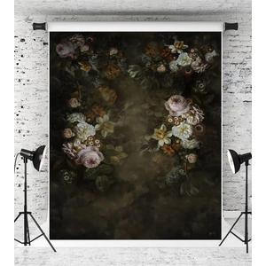 Kate 5x7ft Vintage Flowers Backdrop for Photography Blossom Floral Portrait Background Photo Booth Studio Props
