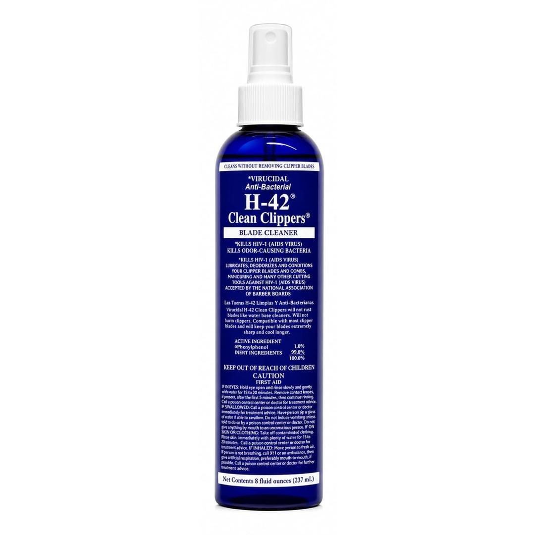 H-42 Clipper Cleaner, Blade Cleaner, Lubricant & Coolant, 8 oz Spray
