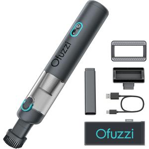 Ofuzzi H8 Apex Car Vacuum Cleaner, Portable Handheld Vacuum with 12000Pa High Power, Ultra-Lightweight 1.2lbs, USB-C Fast Charging, Mini Car Vacuum for Car, Home, Pet Hair, Office(Gray)