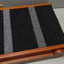 Dog Ramp for Bed - Foldable Small to Large Dog Ramp for Couch - 6 Adjustable Height from 12" to 24" - Stairs with High Traction Mat - Wooden Ramp for Dogs to Get on Bed Couch Car Up to 200LBSWalnut