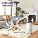 LEVOIT Air Purifiers for Home Large Room Up to 1733 Ft With HEPA Sleep Mode, AHAM VERIFIDE, Auto Mode, Air Quality Monitor, Smart WiFi, 3-in-1 Filter For Pet Allergy, Smoke, Dust, Core 400S-P, White