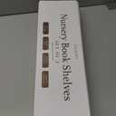 Decorative Nursery Bookshelves for Kids - Set of 3 Easy to Install Floating Shelves for Wall Mount - Beautiful Hanging Organizer Furniture for Your Baby Boy or Girl's Bedroom and Play Room Decor (White/Natural)