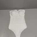 Shapewear Bodysuit Tummy Control Strapless Bra Shapewear for Women Strapless Faja Body Shaper Thong Light Shapewear (Small, Beige-bulit in Bra)