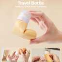 BAGSMART 18 Pack TSA Approved Travel Bottles for Toiletries, Leak Proof Silicone Travel Size Containers Bottles for Shampoo, Purple