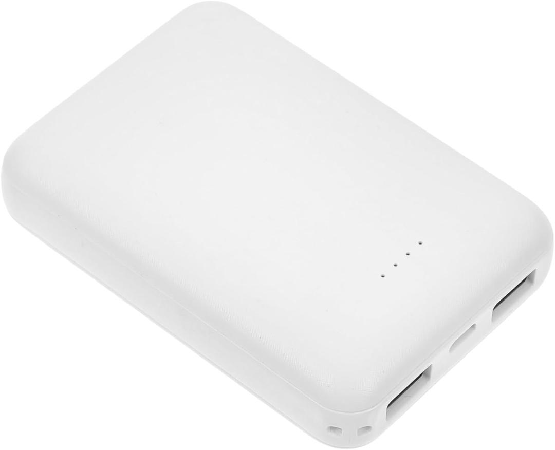 jojofuny Portable Hidden Storage Box Secret Compartment Fake Power Bank Design Money Hider for Travel (White)