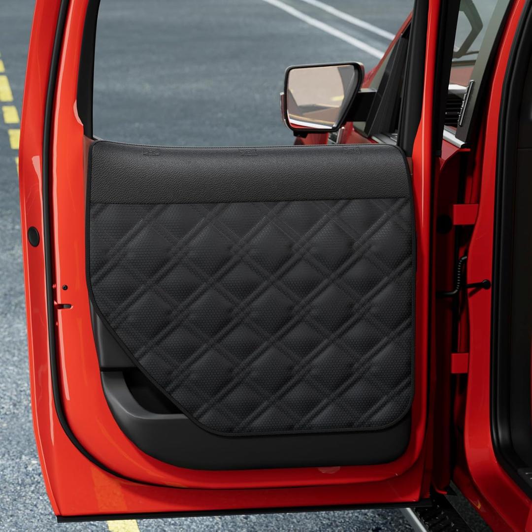 Surfcabin Dog Car Door Protector – 20% Larger Design for Trucks & Large SUVs, Thickened Waterproof Door Panel Covers, Protects Doors from Dog Scratching