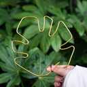 5 x 6PCS Monstera Plant Stem Support , Monstera Stabilizer Grapple Holder Unique Design for Turtle Shell Bamboo Clamp Set, Ideal Plant Support Stakes for Thriving Growth Indoor Climbing Plant (Gold)