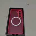 Designed for Samsung Galaxy S23 6.1'' with Magnetic Ring Stand[Compatible with Mag-Safe][Military-Grade Protection] Slim Liquid Silicone S23 Phone Case for Men Wowen,Hot Pink