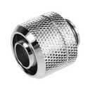 dracaena.io 6 Pack G1/4" Thread to 3/8" ID, 1/2" OD Compression Fitting for Soft Tubing, Soft Tube Connectors for Computer Water Cooling System, Silver