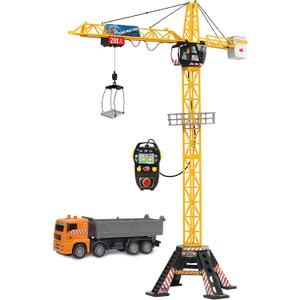 Dickie Toys 48" Mega Crane and Truck Vehicle and Playset