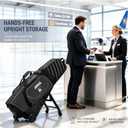 JANUS Golf Travel Bag with Wheels for Airlines, 360 Spinner Golf Travel Case with Collapsible Support Legs System, Reinforced Hard Base Golf Club Travel Bag, Airline-Ready Golf Travel Cover, One Size