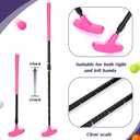 Hiboom 4 Pack Golf Putters for Men and Women Two Way Mini Golf Putter with 4 Balls Adjustable Length Kids Putter Bulk Right or Left Handed Golfers for Children Teenager Junior, 23.6-35.4 inches/ 60-90 cm