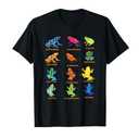 Dart Frogs Identification Chart for Frog Lovers T-Shirt, S Youth