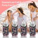 Beer Can Sleeves,8 Pcs Universal Slim Can Cooler Covers,Neoprene Can Sleeve Cover for 12 oz Slim Beer & Hard Soda Cans and Bottles,Beer Gifts Accessories for Christmas Parties