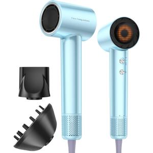 Cosy Companions High Speed Ionic Hair Dryer for Fast Drying & Frizz Control  Lightweight Blow Dryer with Heat Protection for Women & Men, Professional Travel Hair Dryer, Blue