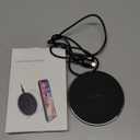 Wireless Charger Compatible with iPhone 17 16 15 14 13 12 11 Pro Max/Mini/Plus/XR/X/8, 15W Max Fast Wireless Charging Pad Mat for Samsung Galaxy S23/S22/S21/S20/S10, Galaxy Buds (Black)