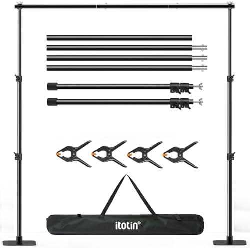 Amazon.com : Backdrop Stand, 107ft Background Stand Backdrop Frame Banner Stand with Metal Flat Base, Multi-Purpose Stand for Party, Wedding Decoration, Photography : Electronics