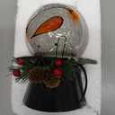 Starsoul Snowman Solar Lanterns, Christmas Outdoor Hanging Lantern Waterproof Decorative Snowman Lamps Decor for Garden, Patio, Yard, Porch, Xmas Holiday Party Decor (Pinecone)